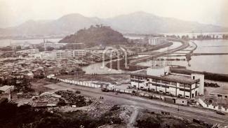 ⼋⼗年代遠眺北區⻘洲⼭周邊的景物