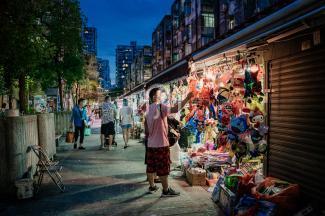 中秋節的祐漢生果街