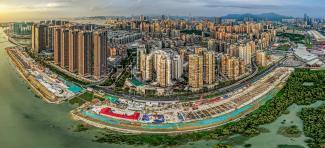 興建中的輕軌東線工程